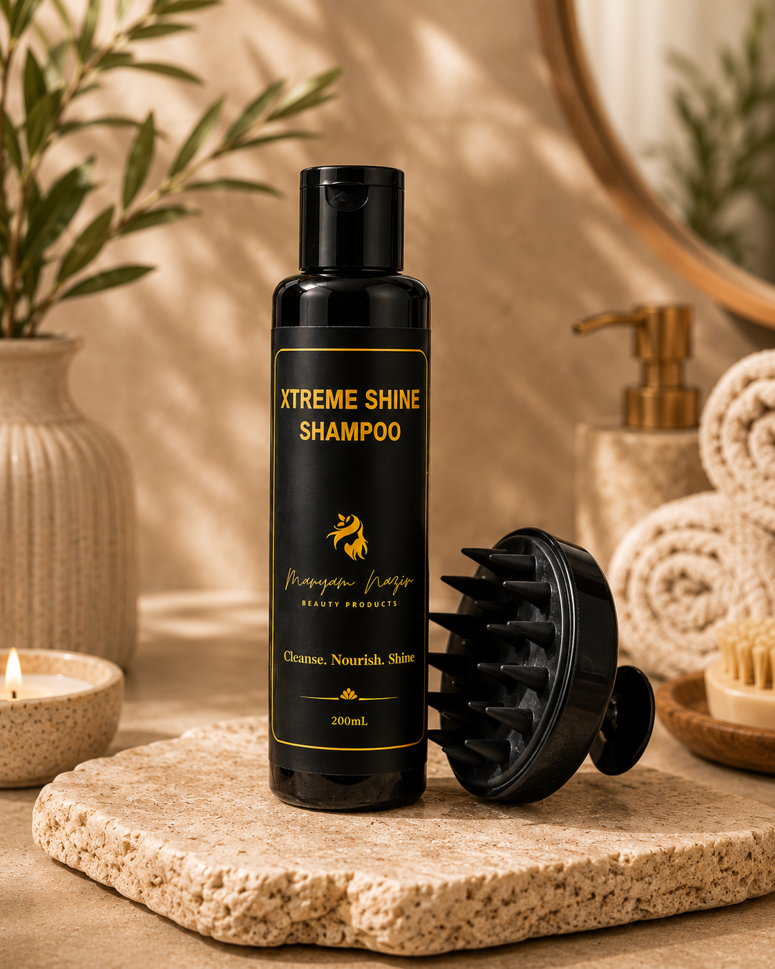 The Scalp Detox Duo ___ Xtreme Shine Shampoo + Scalp Massager