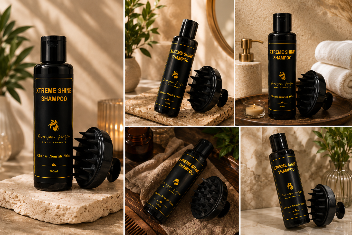 The Scalp Detox Duo ___ Xtreme Shine Shampoo + Scalp Massager