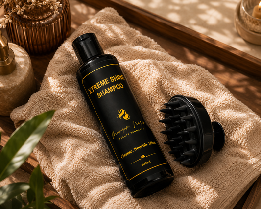 The Scalp Detox Duo ___ Xtreme Shine Shampoo + Scalp Massager